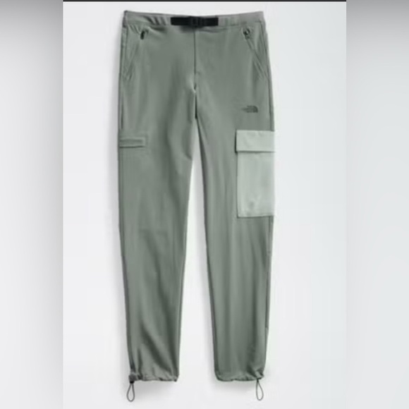 The North Face women’s Olive and Gray Cargo Pants outdoor comfort stretch - Picture 1 of 16